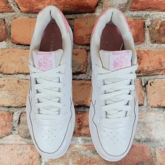 Reebok Court Advance Preal White/ Pink Sneakers Youth Size 7 - Picture 4 of 10